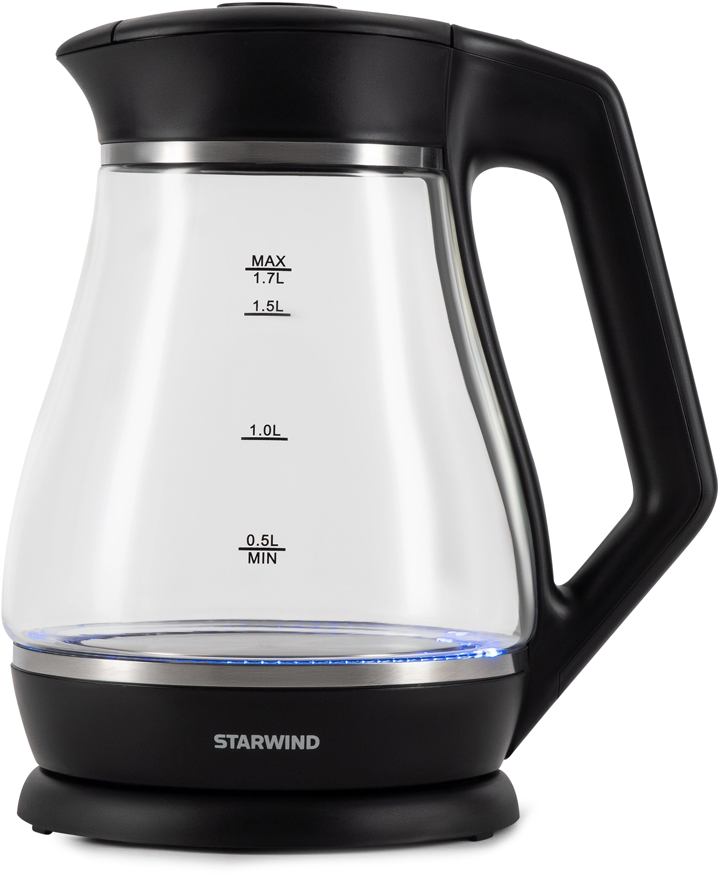 Чайник электрический Starwind SKS2035 черный, стекло
