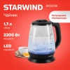 Чайник электрический Starwind SKS3036 черный, стекло
