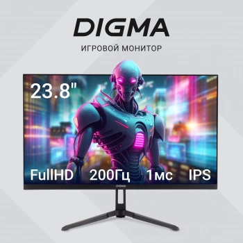 Монитор 23.8" Digma Overdrive 24P410F, 1920х1080, 200 Гц, IPS, черный (dm24sg03)