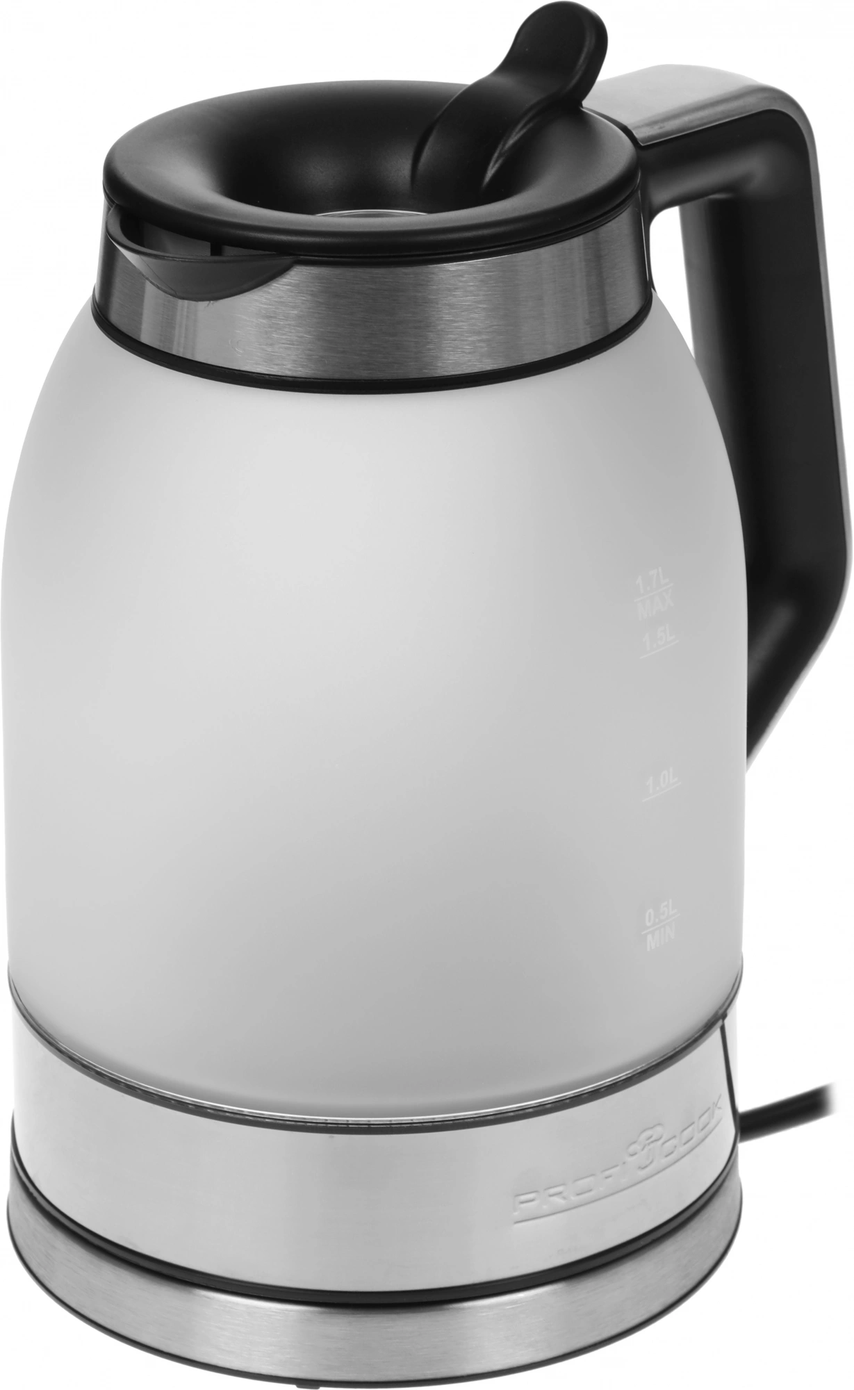 Чайник электрический Profi Cook PC-WKS 1215 G нержавеющая сталь, стекло