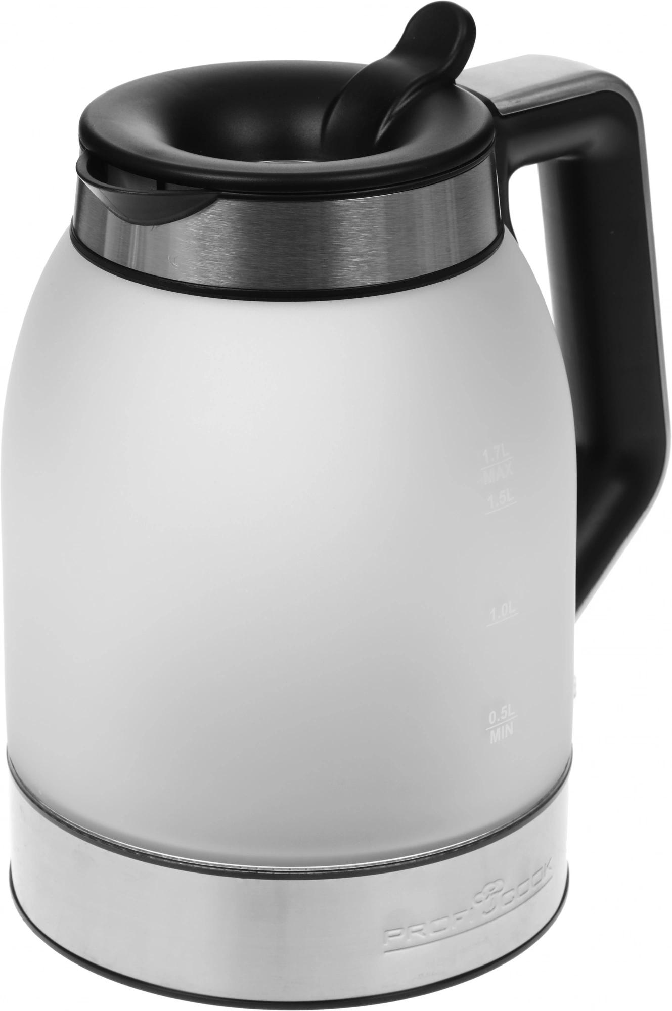 Чайник электрический Profi Cook PC-WKS 1215 G нержавеющая сталь, стекло