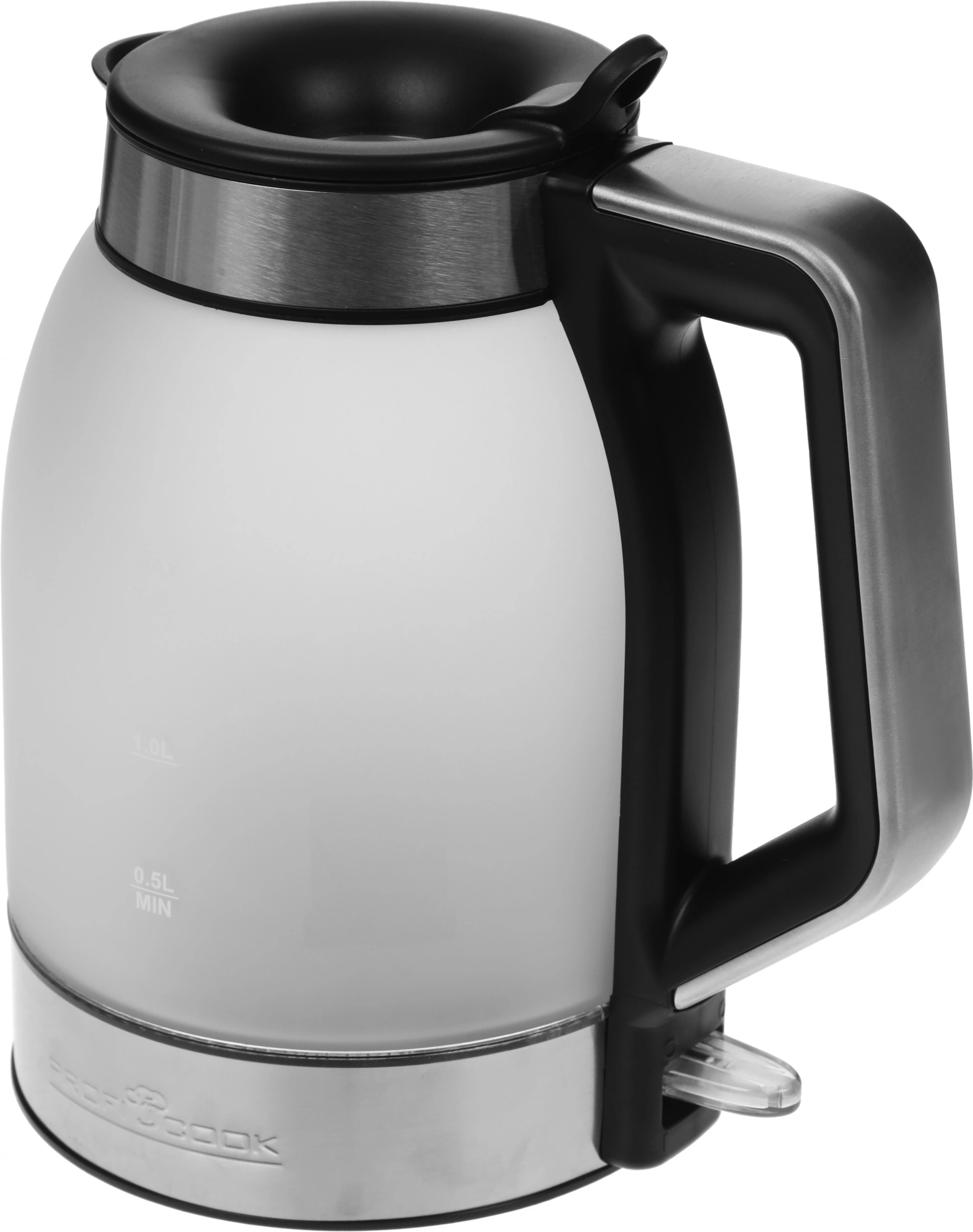 Чайник электрический Profi Cook PC-WKS 1215 G нержавеющая сталь, стекло