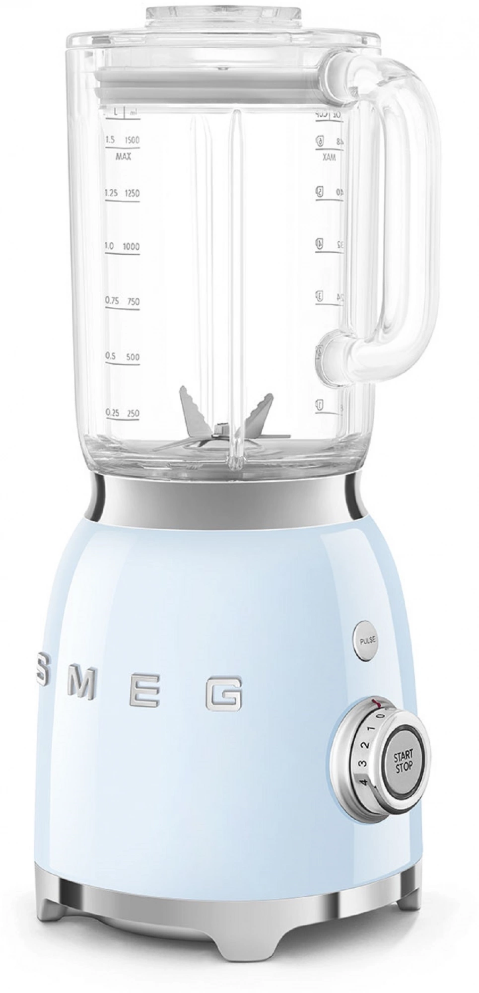 Блендер стационарный Smeg BLF03PBEU голубой/серебристый