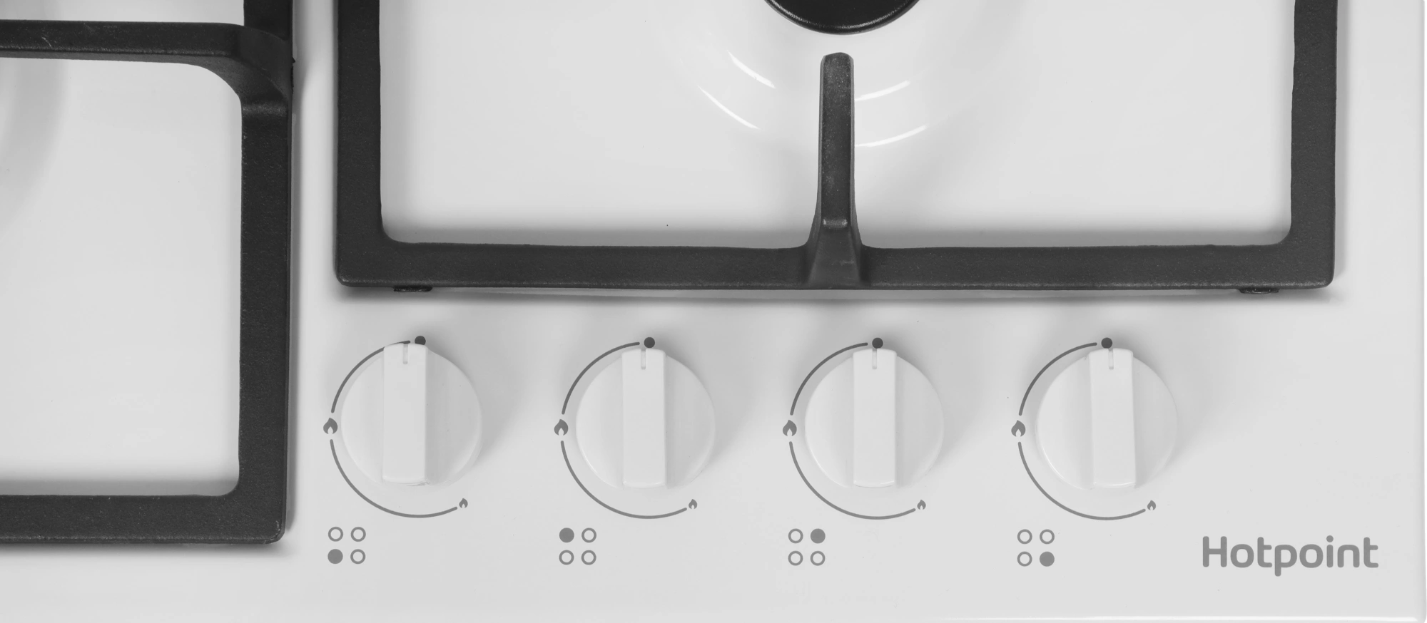 Газовая варочная поверхность Hotpoint HGMT 642 WH белый (869891100410)