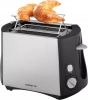 Тостер Polaris PET 0812A черный/серебристый