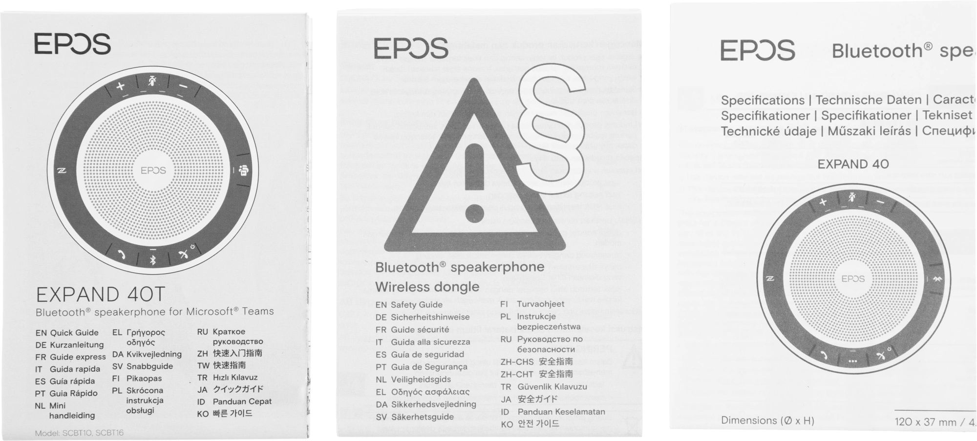 Спикерфон Epos Expand 40T черный (1000937)