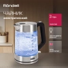 Чайник электрический Rondell RDE-1008 серебристый, стекло