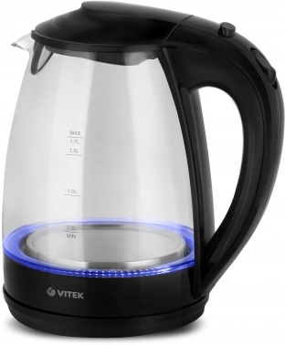 Чайник электрический Vitek VT-1122 прозрачный, стекло