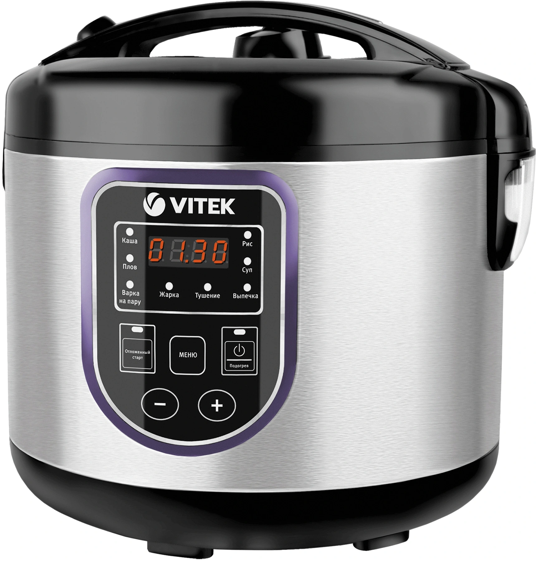 Мультиварка Vitek Prive VT-4202 серебристый/черный