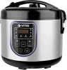 Мультиварка Vitek Prive VT-4202 серебристый/черный