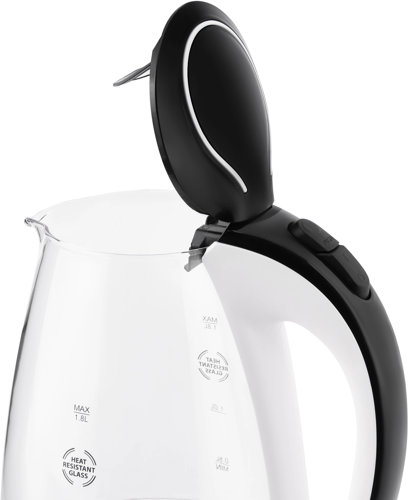 Чайник электрический Vitek VT-7027 черный, стекло
