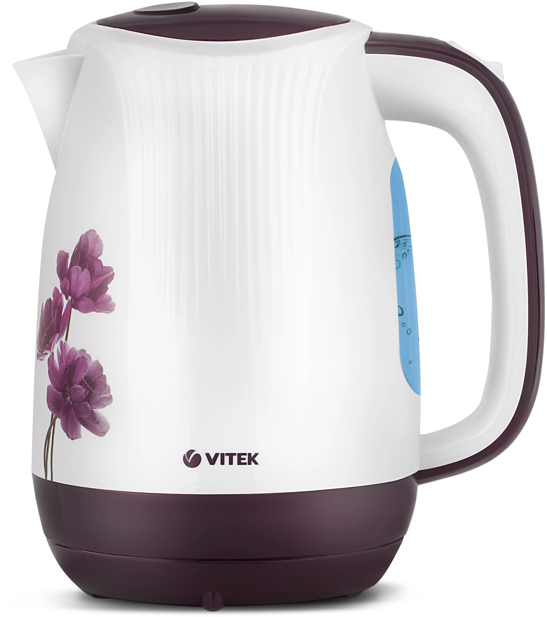 Чайник электрический Vitek VT-7061 белый, пластик