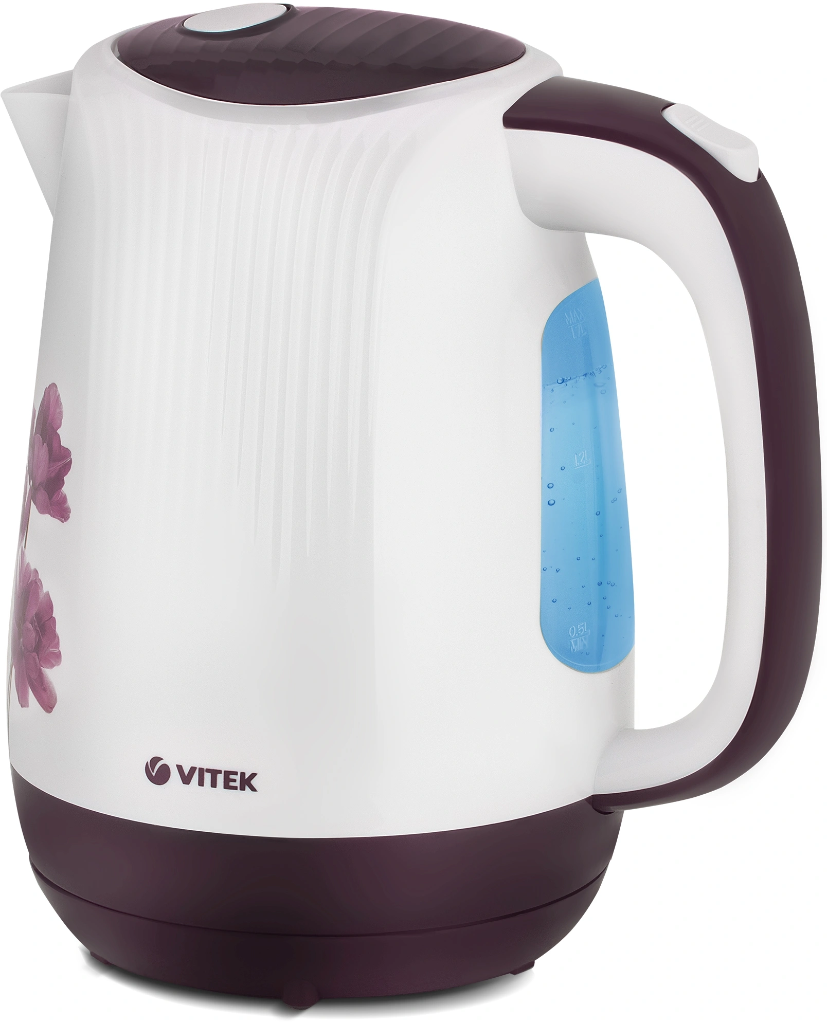 Чайник электрический Vitek VT-7061 белый, пластик