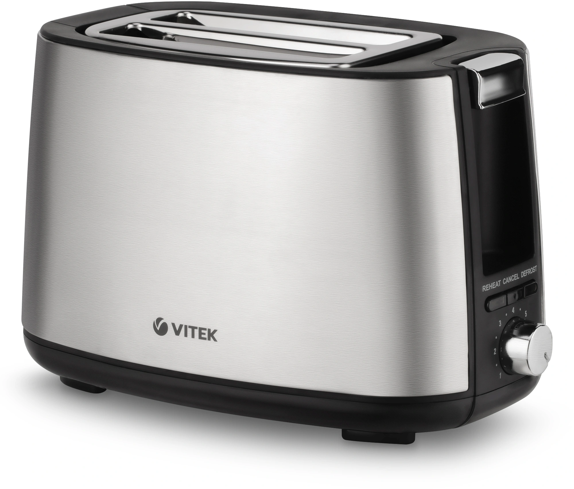 Тостер Vitek VT-7156 серебристый/черный