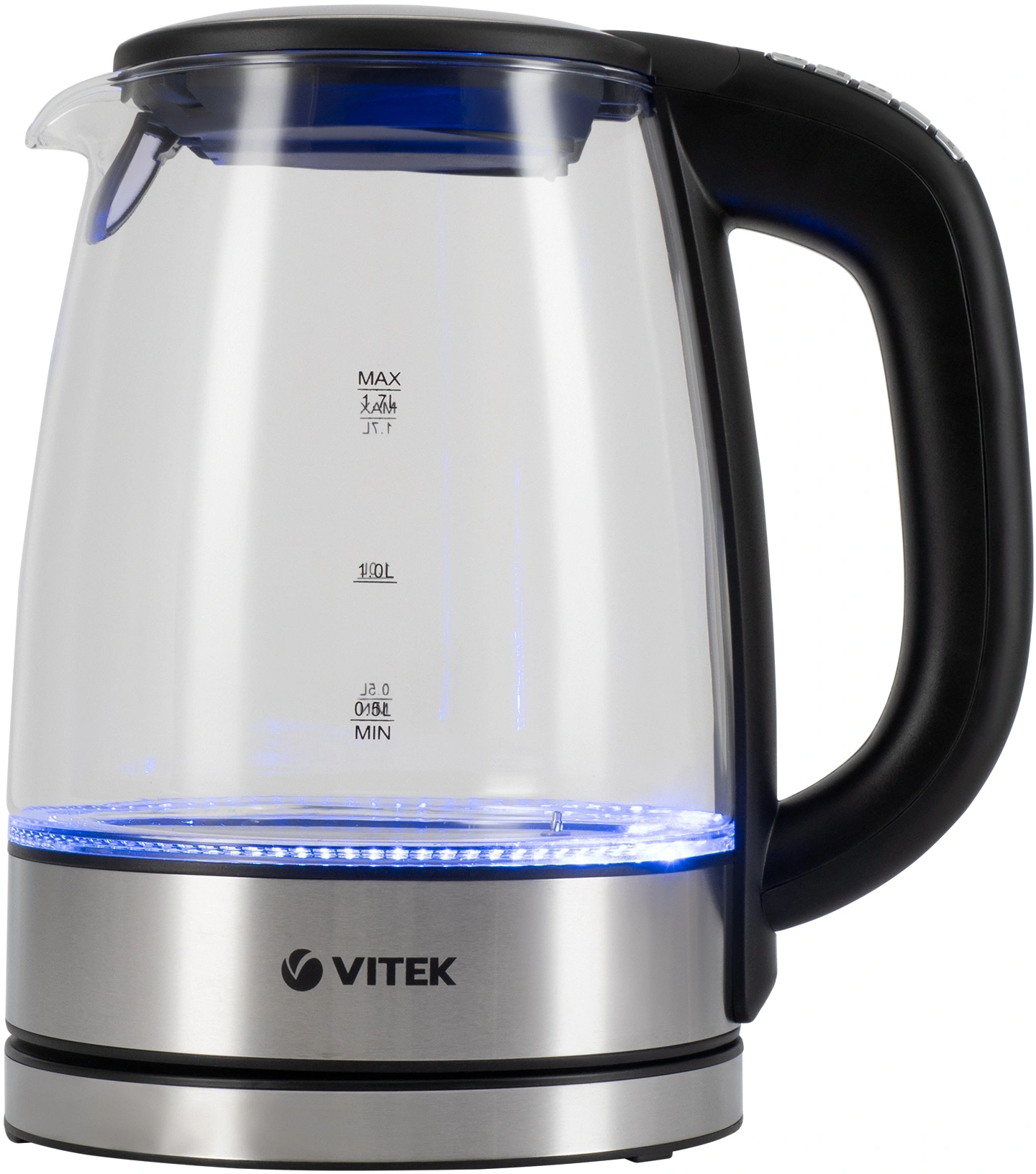 Чайник электрический Vitek VT-8828 серебристый, стекло