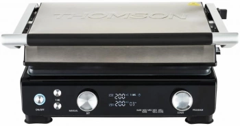 Электрогриль Thomson GC30E01 черный/серебристый