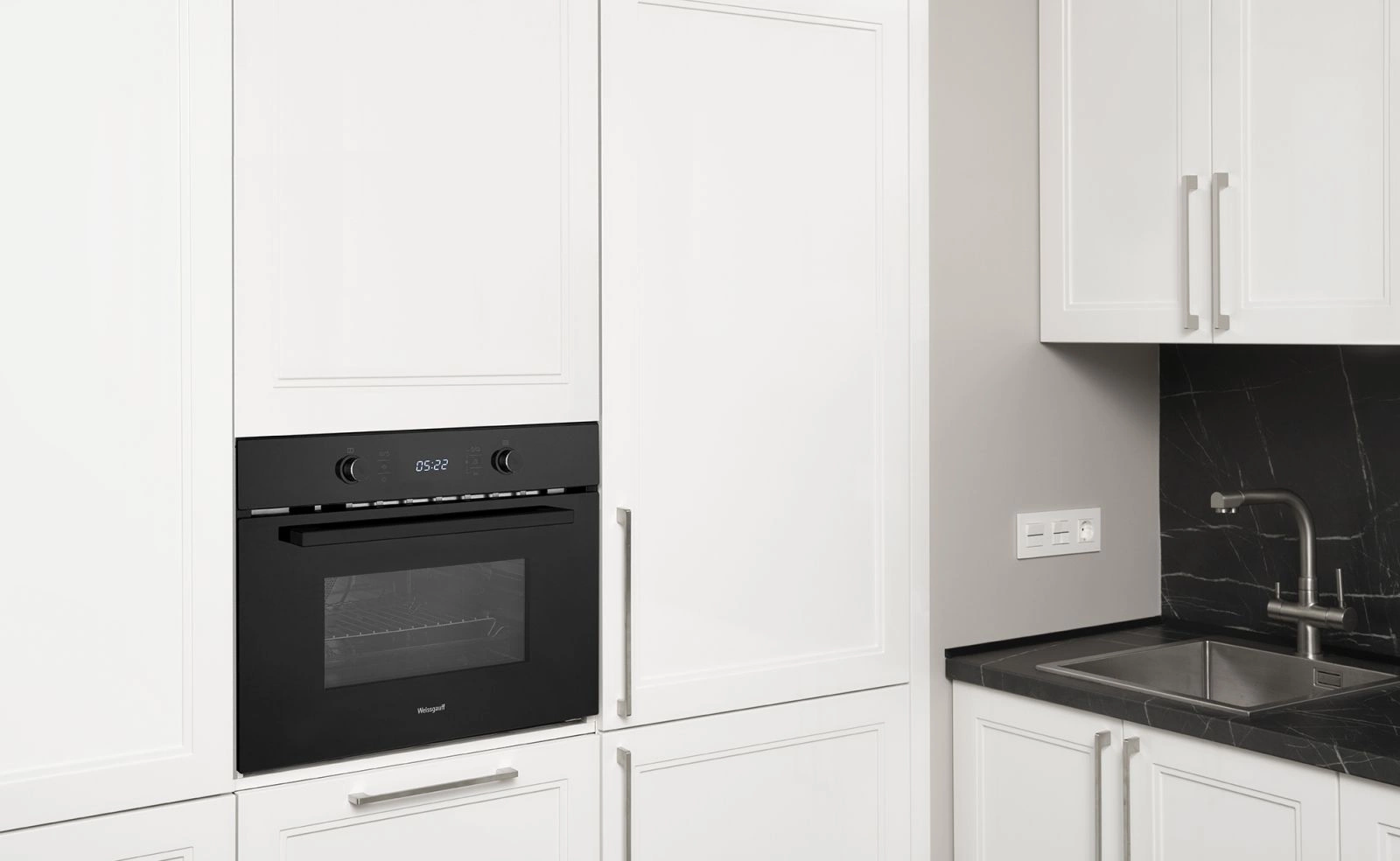 Духовой шкаф Weissgauff OE 449 PDB Black Edition черный (431550)