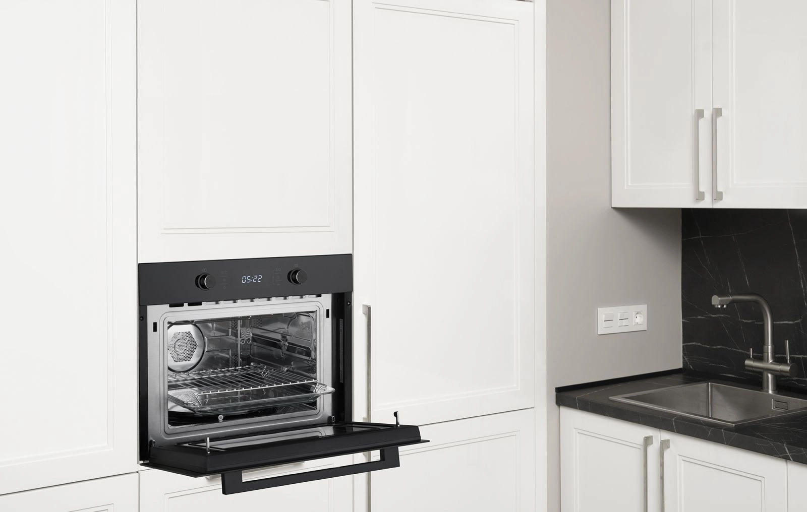 Духовой шкаф Weissgauff OE 449 PDB Black Edition черный (431550)