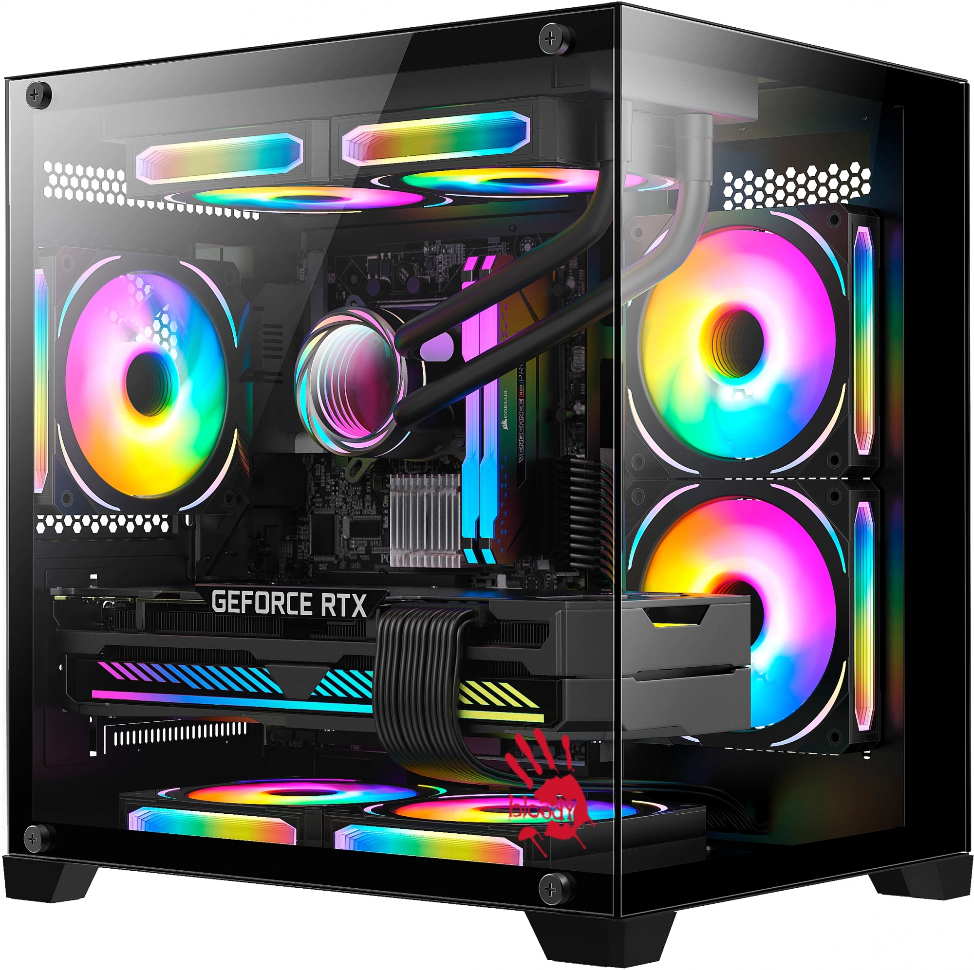 Компьютерный корпус mATX Bloody BD-CC105 черный (bd-cc105-bk) — купить ...