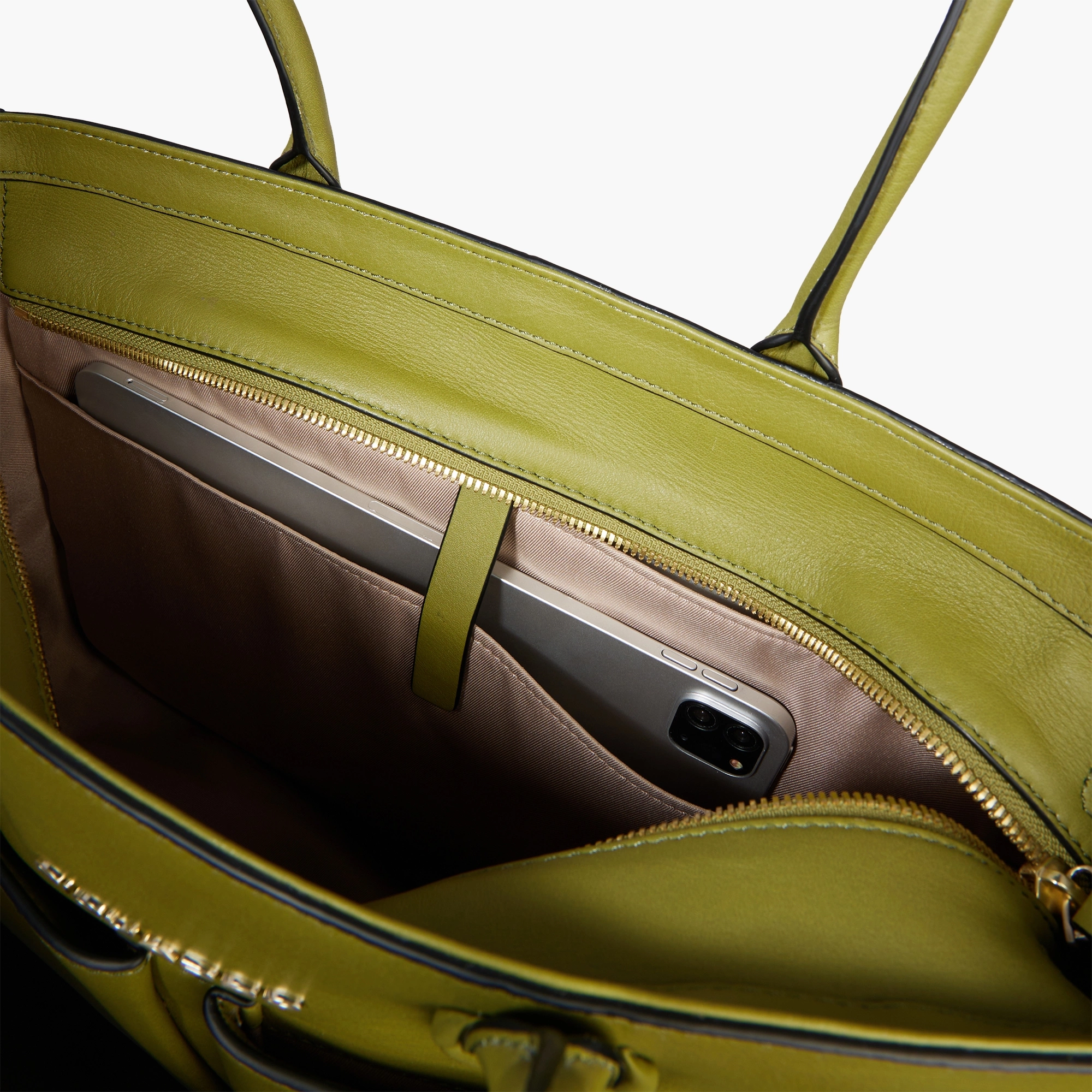 Деловая сумка женская Piquadro Ashley оливковый, кожа натуральная (bd6461w134/ve)