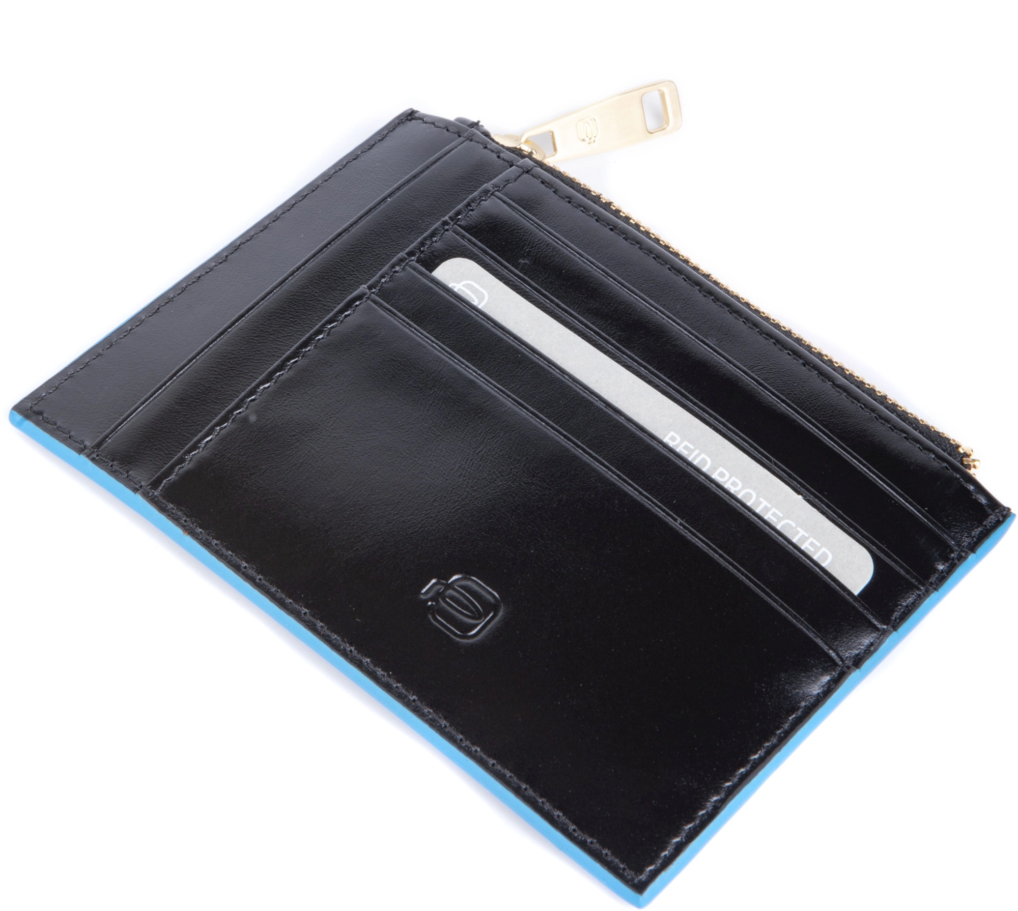 Чехол для кредитных карт Piquadro Blue Square черный натур.кожа (pp6659b2r/n)