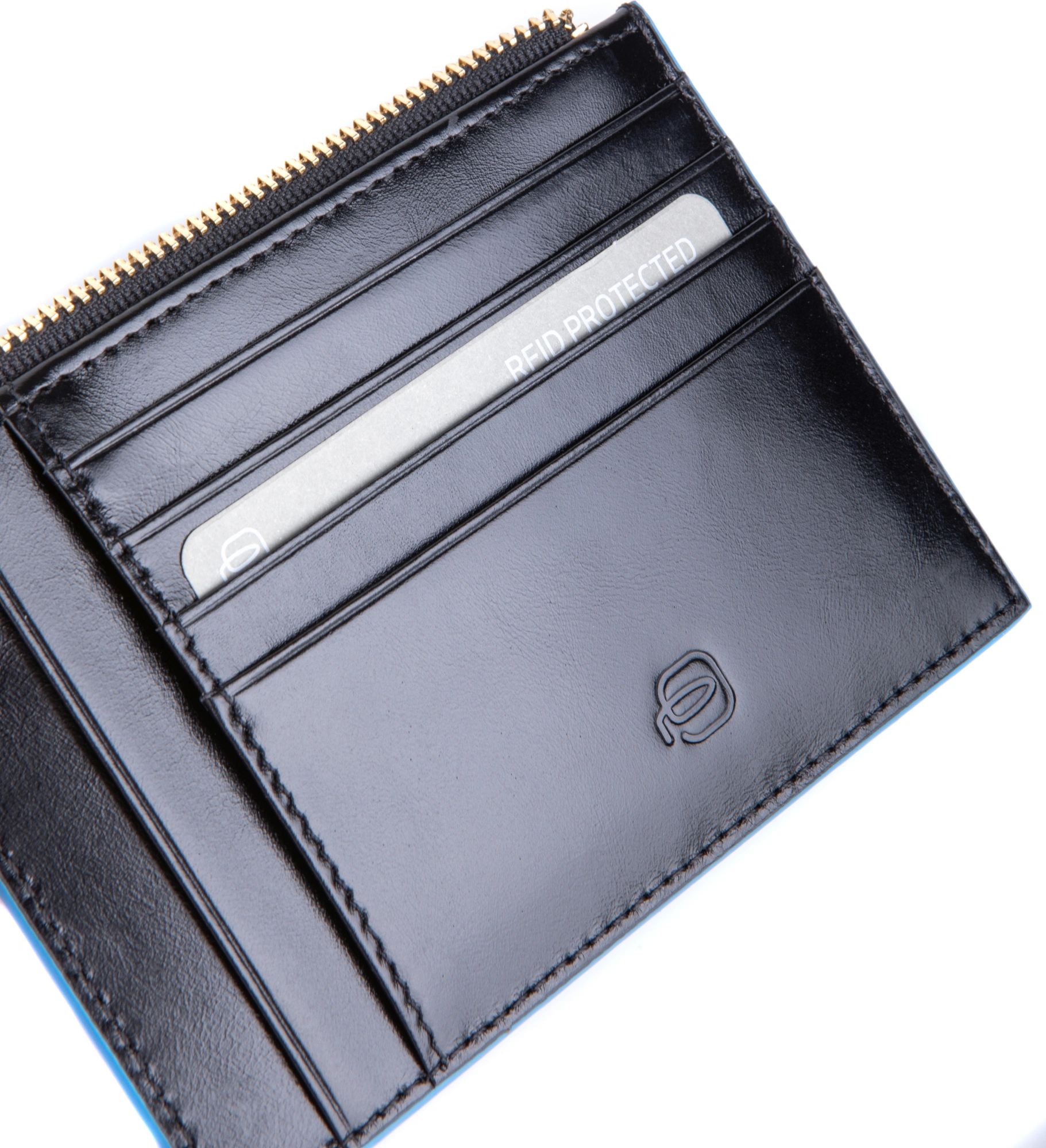 Чехол для кредитных карт Piquadro Blue Square черный натур.кожа (pp6659b2r/n)