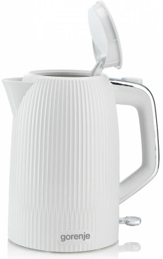 Чайник электрический Gorenje K17DPW белый/серебристый, пластик