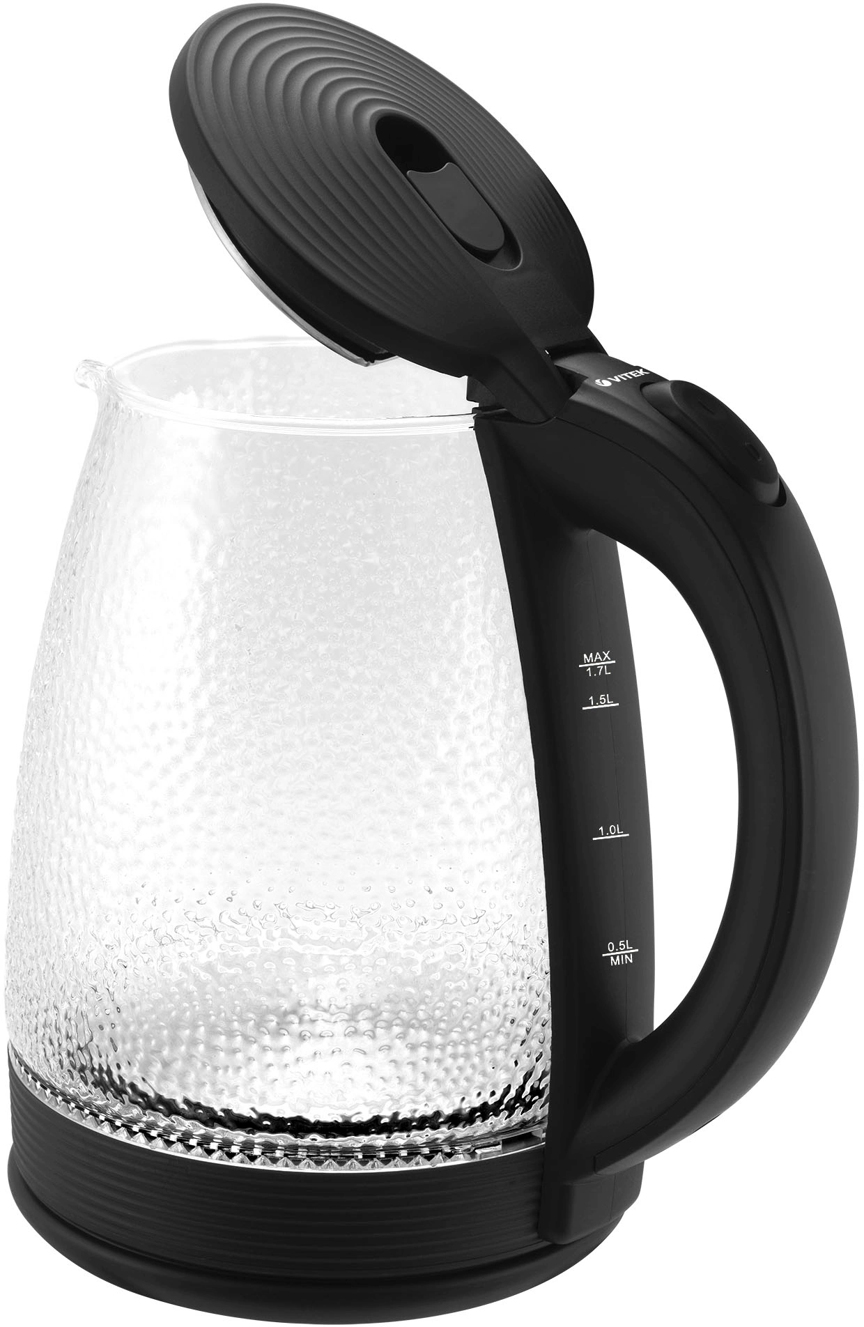 Чайник электрический Vitek VT-7003 черный, стекло