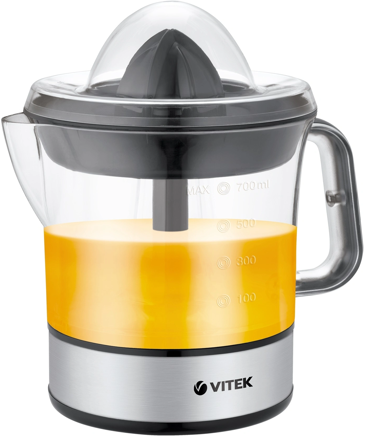 Соковыжималка цитрусовая Vitek VT-3669 стальной/черный