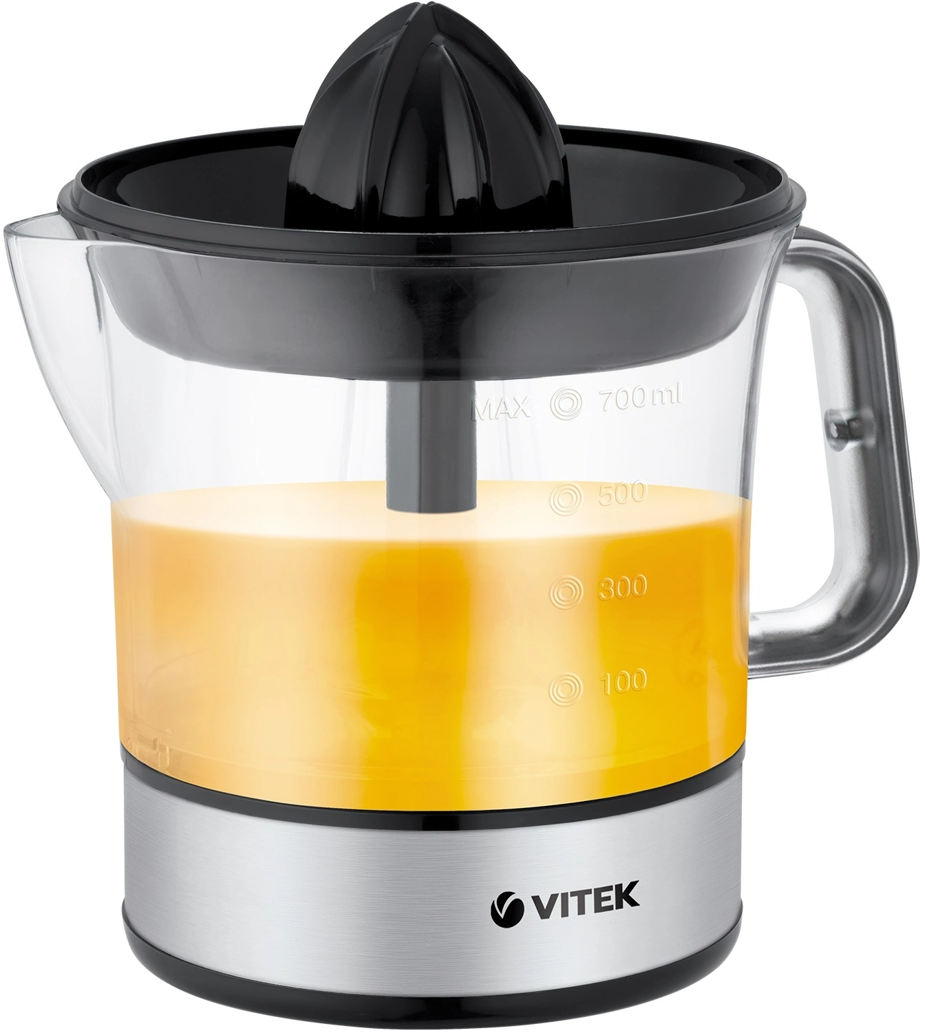 Соковыжималка цитрусовая Vitek VT-3669 стальной/черный