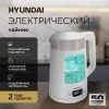 Чайник электрический Hyundai HYK-G9407 белый, стекло