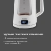 Чайник электрический Hyundai HYK-G9407 белый, стекло