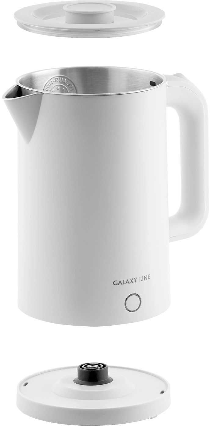 Чайник электрический Galaxy Line GL 0362 белый, нержавеющая сталь (7010103621)