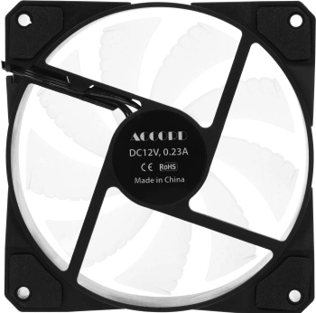 Вентилятор Accord ACC-XF12 ARGB, 120х120x25, черный, 3-pin brown box (ACC-XF12 ARGB BLACK)