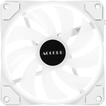 Вентилятор Accord ACC-XF12 ARGB, 120х120x25, белый, 3-pin brown box (ACC-XF12 ARGB WHITE)