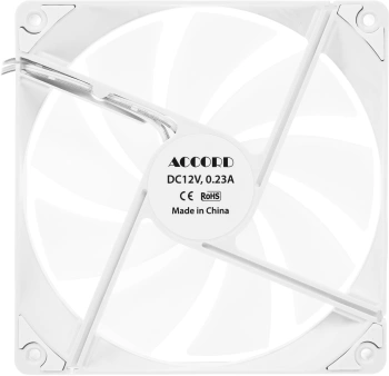 Вентилятор Accord ACC-C14 ARGB, 140х140x25, белый, 3-pin brown box (ACC-C14 ARGB WHITE)