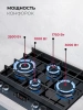 Газовая варочная поверхность Lex GVG 644T MBBL черный (chao000462)