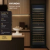 Винный шкаф Hyundai HBWC 1765 DC черный