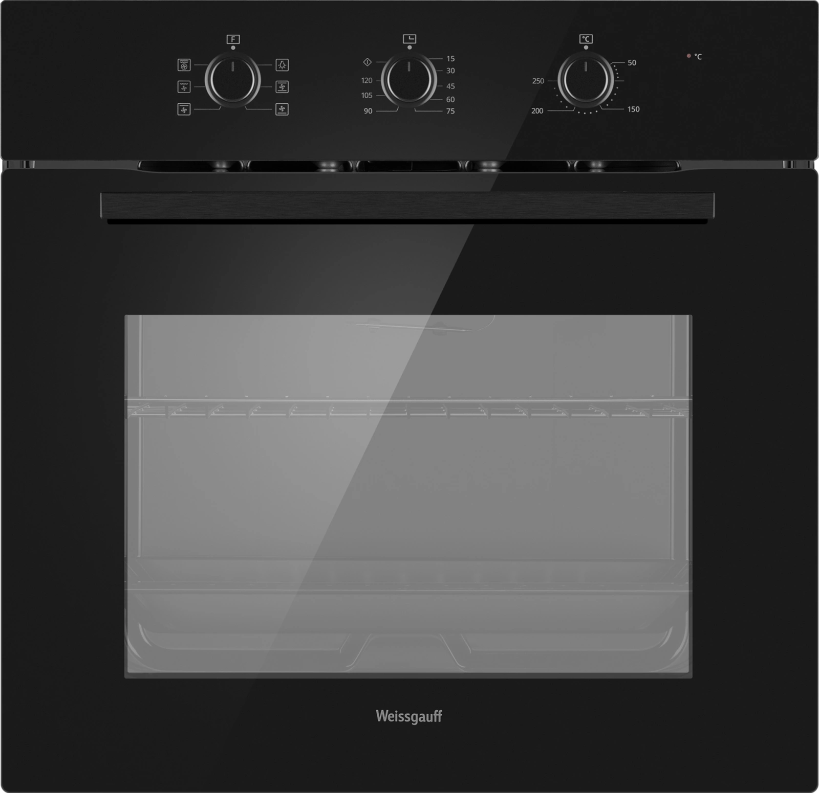 Духовой шкаф Weissgauff EOM 266 PMB черный (431441)