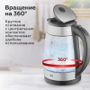 Чайник электрический BQ KT1738G черный/серебристый, стекло (86196748)