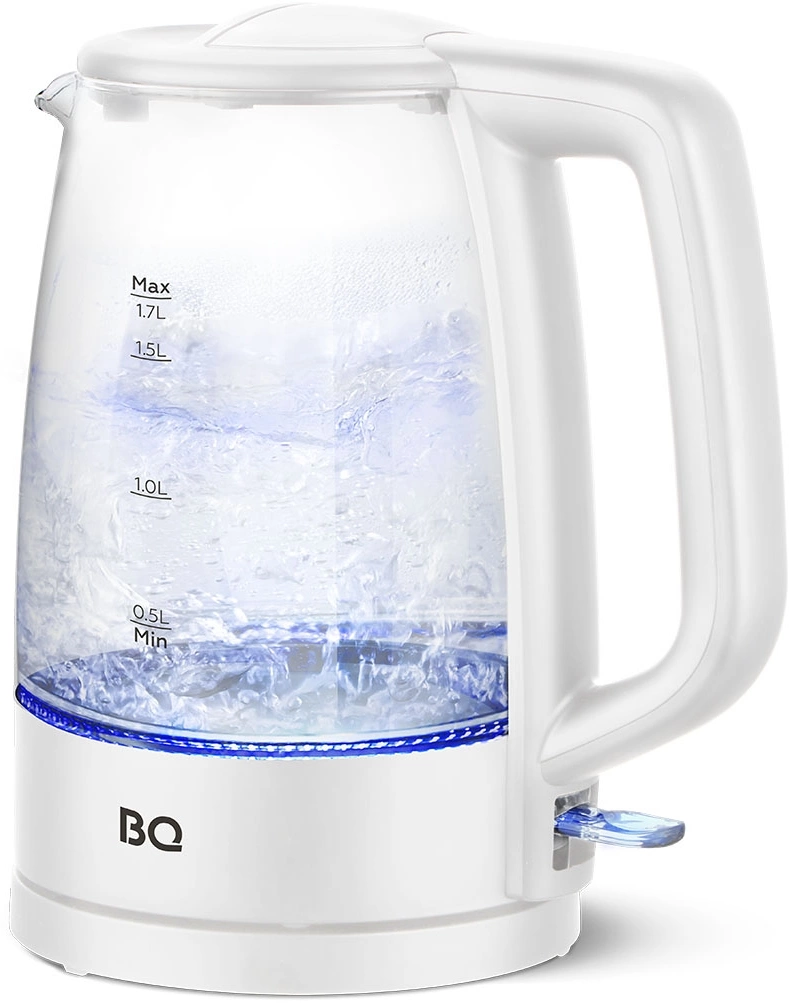 Чайник электрический BQ KT1839G белый, стекло (86202325)
