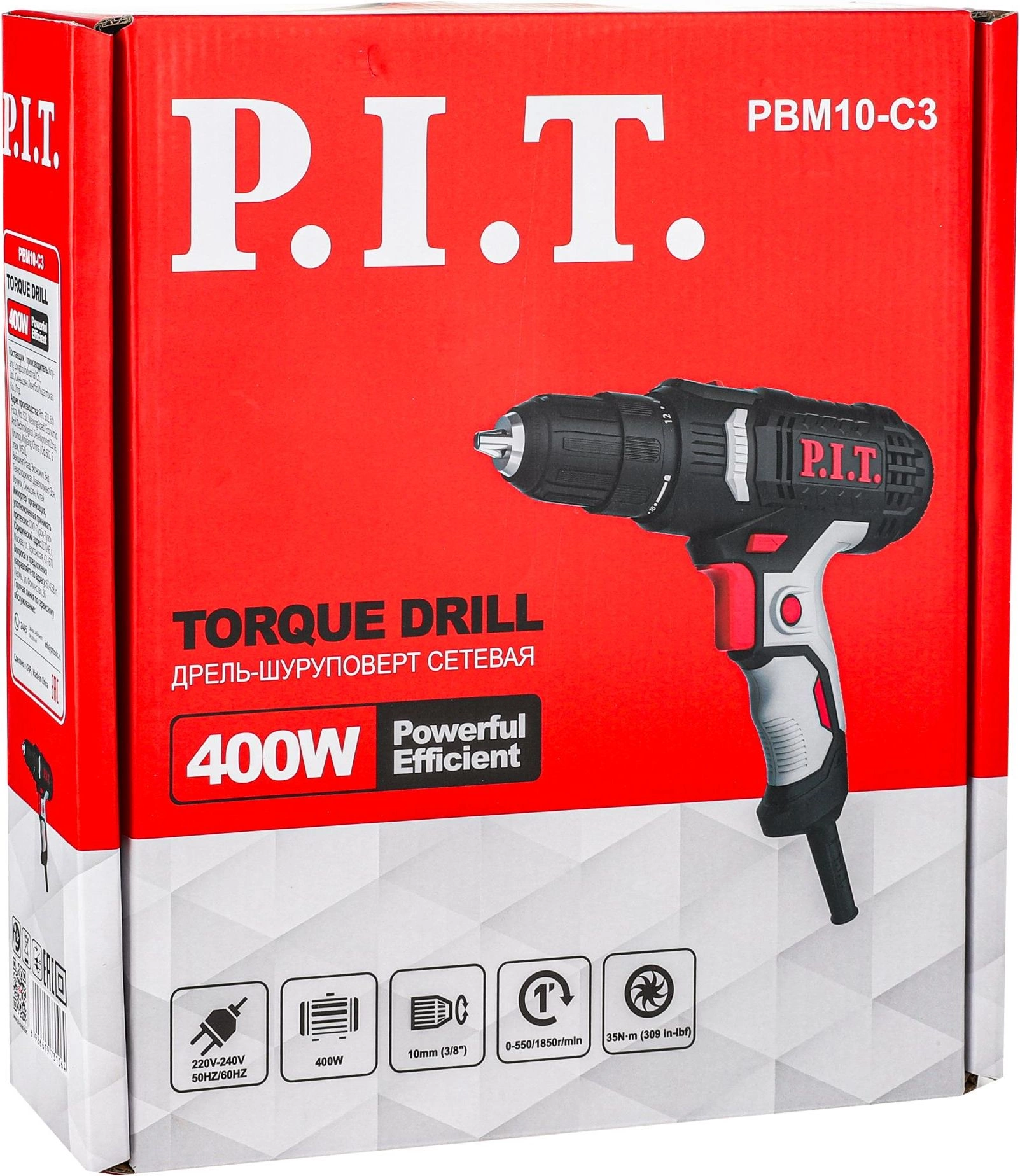 Дрель-шуруповерт P.I.T. PBM10-C3