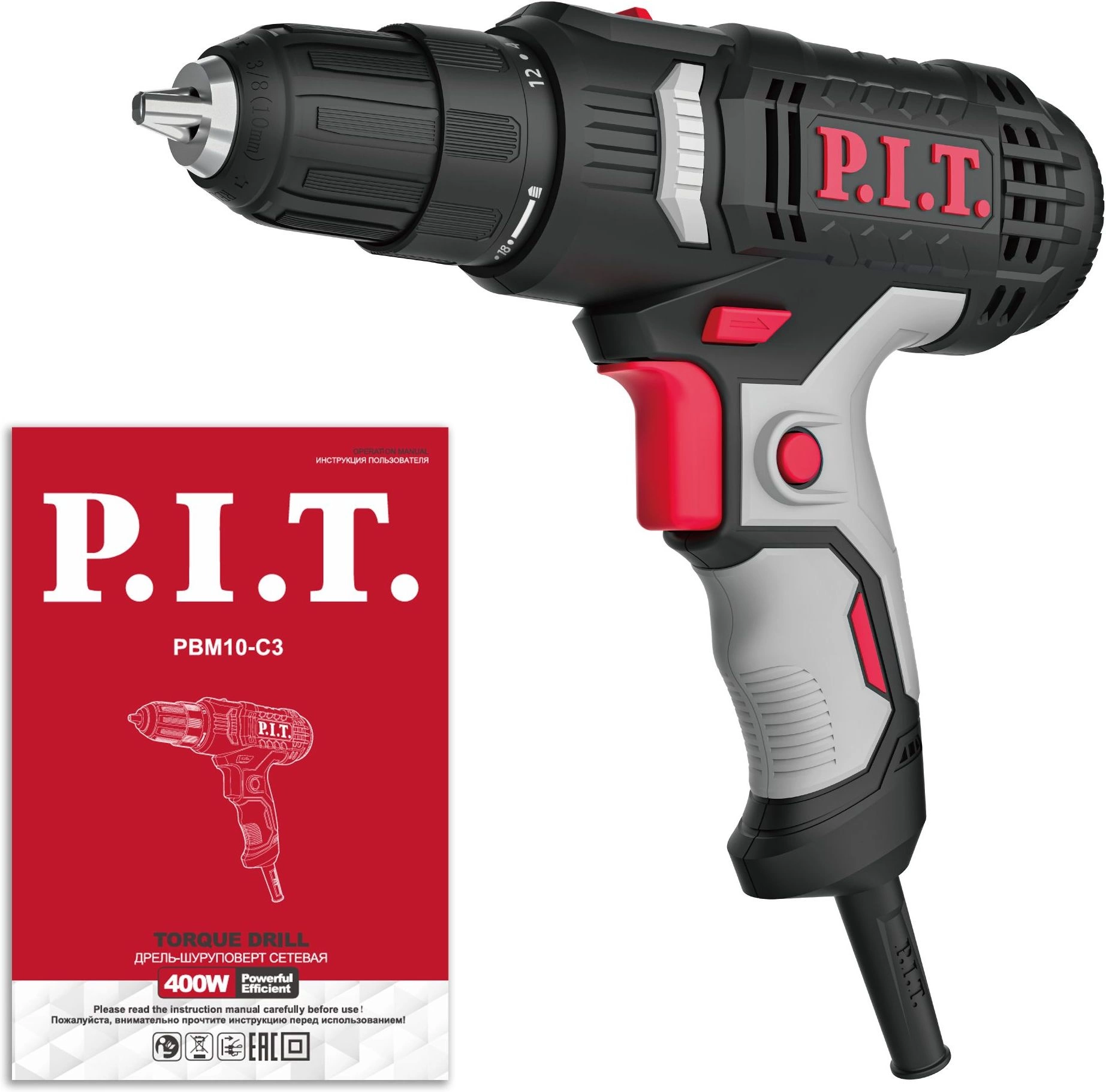 Дрель-шуруповерт P.I.T. PBM10-C3