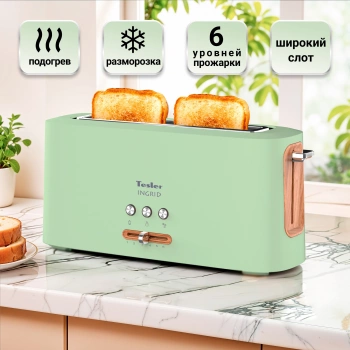 Тостер Tesler TT-140 зеленый (TT-140 GREEN)