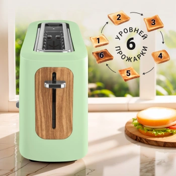 Тостер Tesler TT-140 зеленый (TT-140 GREEN)