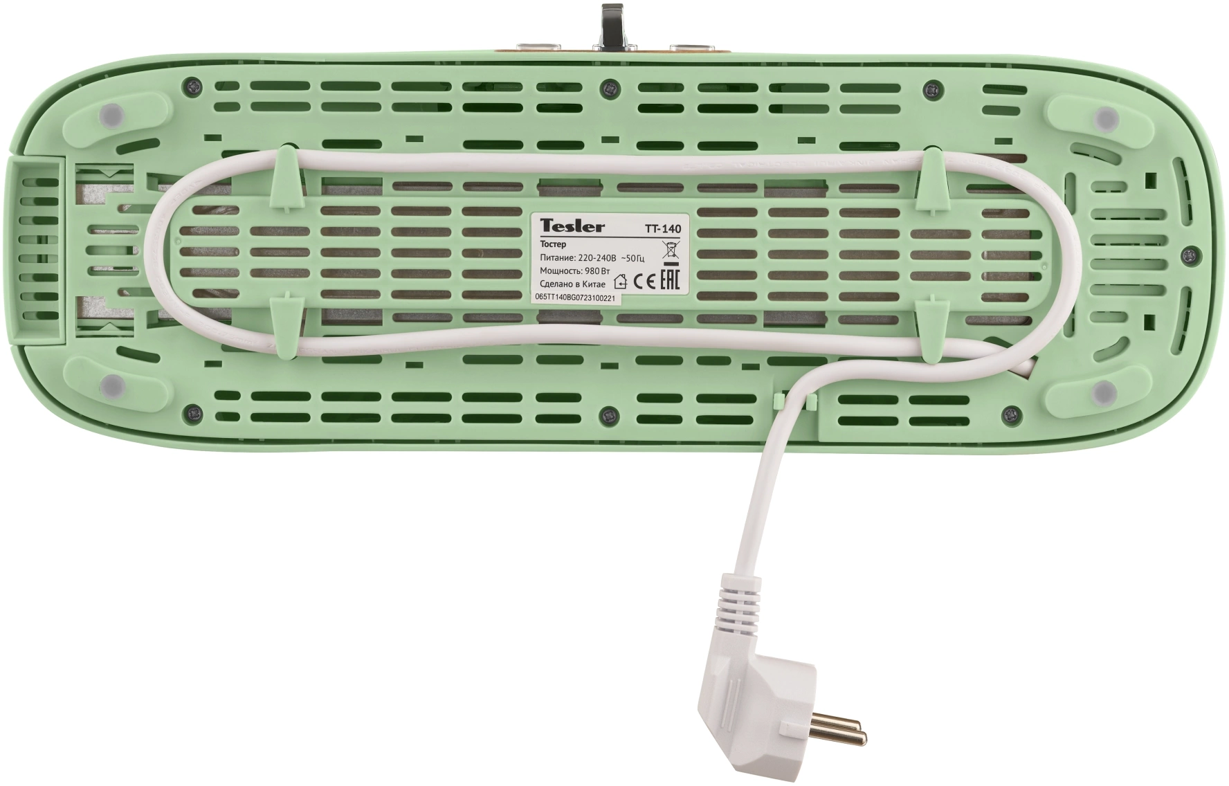 Тостер Tesler TT-140 зеленый (TT-140 GREEN)