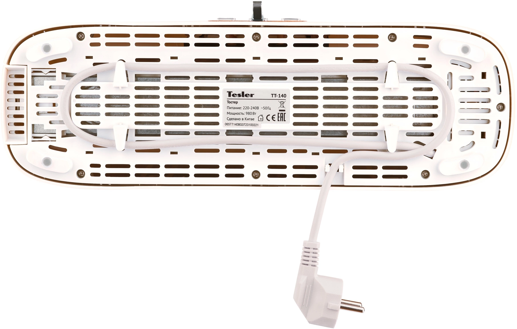 Тостер Tesler TT-140 белый (TT-140 WHITE)