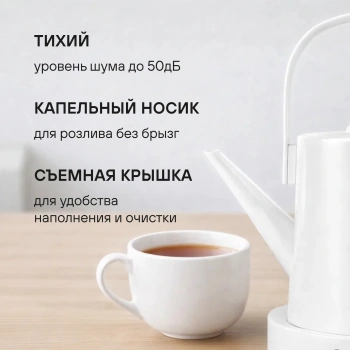 Чайник электрический Rondell RDE-WK804 жемчужный, металл
