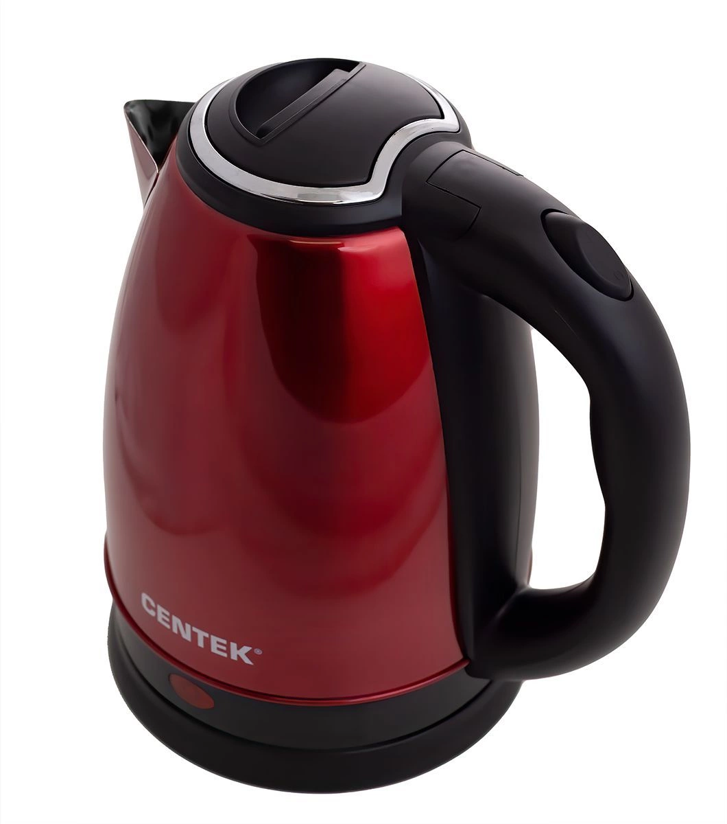 Чайник электрический Centek CT-1068 красный, металл