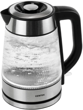 Чайник электрический Centek CT-0013 серебристый, стекло